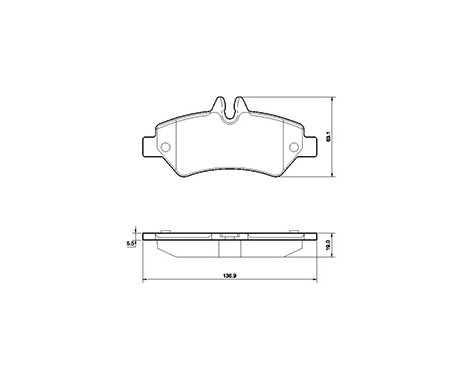 Brake Pad Set, disc brake 37555 ABS, Image 3