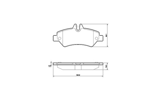 Brake Pad Set, disc brake 37555 ABS, Image 3