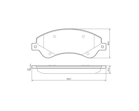 Brake Pad Set, disc brake 37559 ABS, Image 2