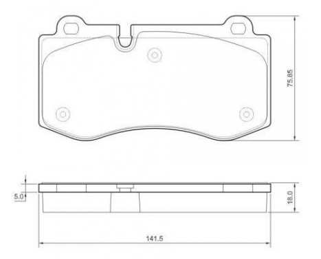 Brake Pad Set, disc brake 37565 ABS, Image 2