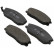 Brake Pad Set, disc brake 37566 ABS