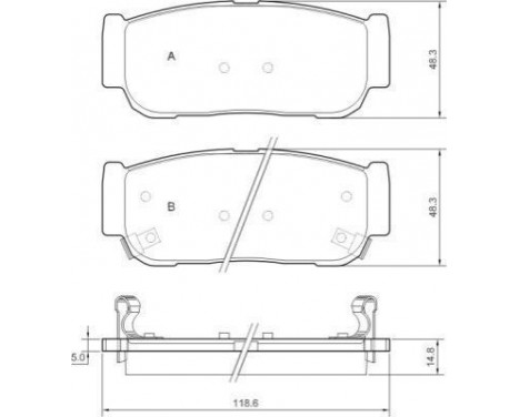 Brake Pad Set, disc brake 37567 ABS, Image 2