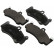 Brake Pad Set, disc brake 37572 ABS