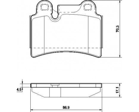 Brake Pad Set, disc brake 37575 ABS, Image 2