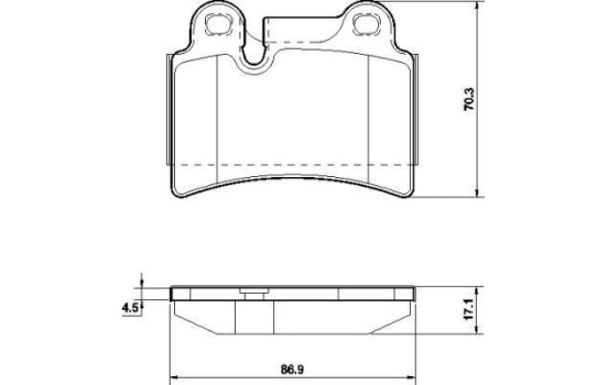 Brake Pad Set, disc brake 37575 ABS, Image 2