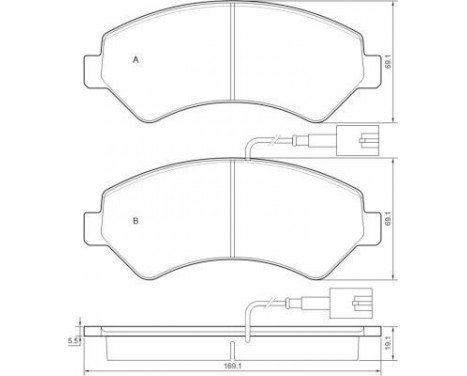 Brake Pad Set, disc brake 37576 ABS, Image 2