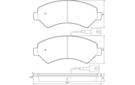 Brake Pad Set, disc brake 37576 ABS, Image 2