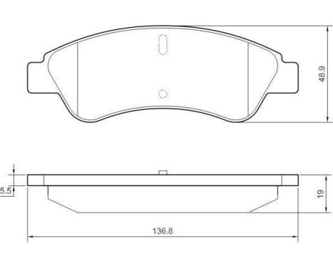Brake Pad Set, disc brake 37578 ABS, Image 2