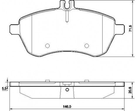 Brake Pad Set, disc brake 37584 ABS, Image 2