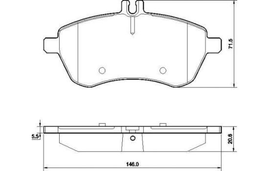 Brake Pad Set, disc brake 37584 ABS, Image 2