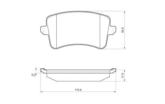 Brake Pad Set, disc brake 37588 ABS, Image 2