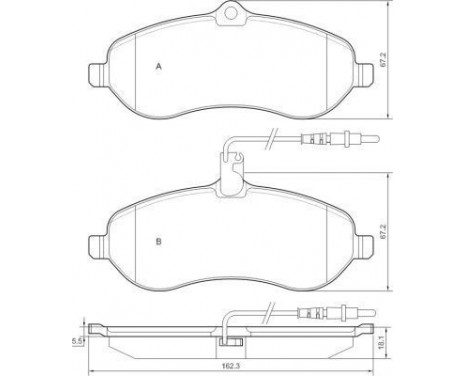Brake Pad Set, disc brake 37589 ABS, Image 2
