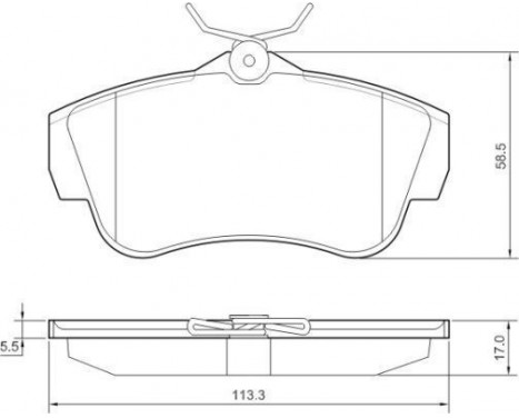 Brake Pad Set, disc brake 37590 ABS, Image 2