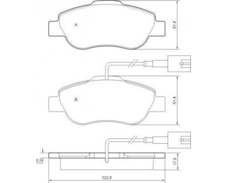 Brake Pad Set, disc brake 37594 ABS, Image 2