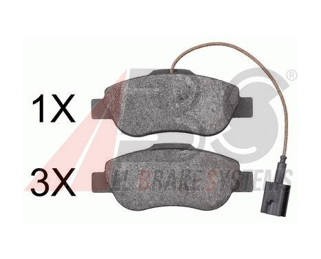 Brake Pad Set, disc brake 37594 ABS