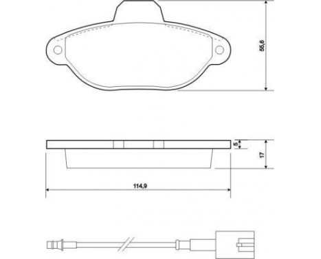 Brake Pad Set, disc brake 37595 ABS, Image 2