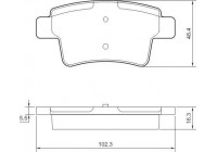 Brake Pad Set, disc brake 37597 ABS