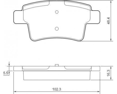 Brake Pad Set, disc brake 37597 ABS