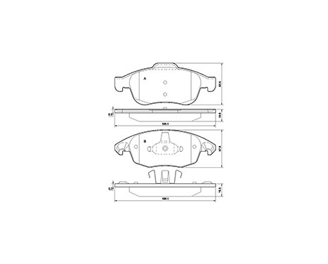 Brake Pad Set, disc brake 37598 ABS, Image 2