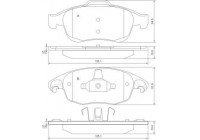 Brake Pad Set, disc brake 37598 ABS
