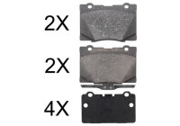 Brake Pad Set, disc brake 37600 ABS