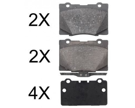 Brake Pad Set, disc brake 37600 ABS