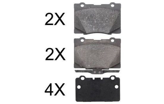 Brake Pad Set, disc brake 37600 ABS