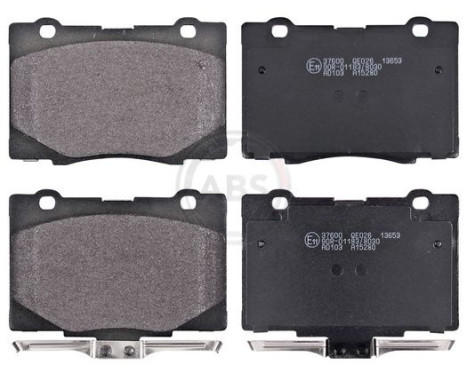 Brake Pad Set, disc brake 37600 ABS, Image 2