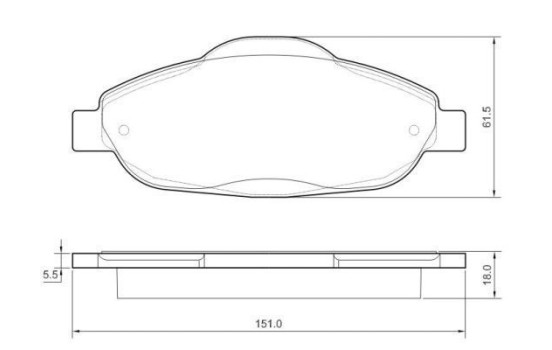 Brake Pad Set, disc brake 37607 ABS, Image 2