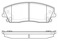 Brake Pad Set, disc brake 37609 ABS