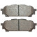 Brake Pad Set, disc brake 37611 ABS