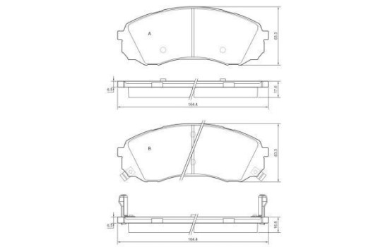 Brake Pad Set, disc brake 37618 ABS, Image 2