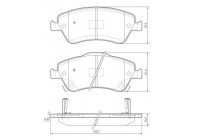 Brake Pad Set, disc brake 37620 ABS