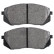 Brake Pad Set, disc brake 37622 ABS