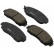 Brake Pad Set, disc brake 37627 ABS