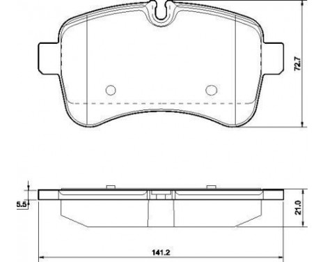 Brake Pad Set, disc brake 37630 ABS, Image 2