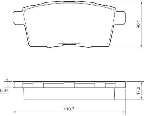 Brake Pad Set, disc brake 37644 ABS, Image 2