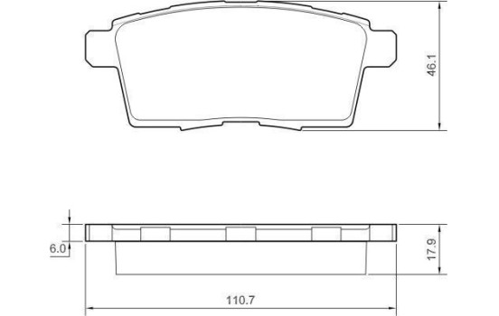 Brake Pad Set, disc brake 37644 ABS, Image 2