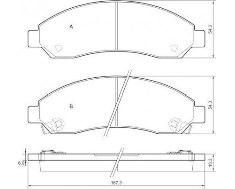 Brake Pad Set, disc brake 37654 ABS, Image 2