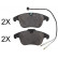 Brake Pad Set, disc brake 37655 ABS