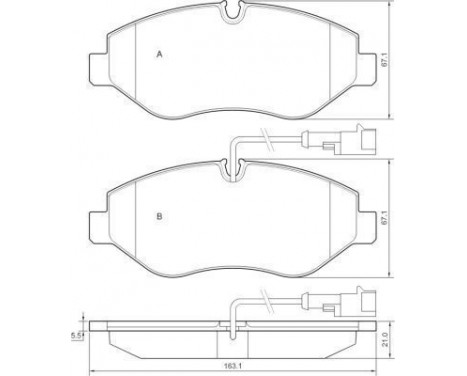 Brake Pad Set, disc brake 37659 ABS, Image 2