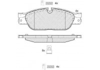 Brake Pad Set, disc brake 37660 ABS