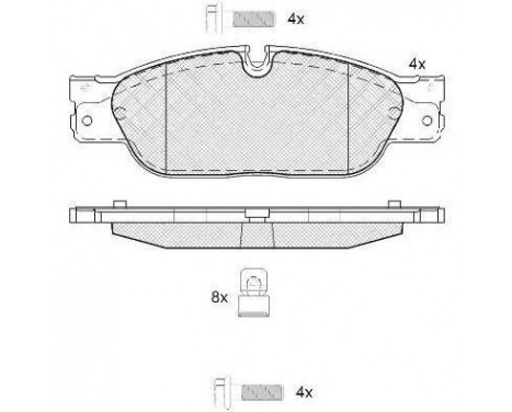 Brake Pad Set, disc brake 37660 ABS
