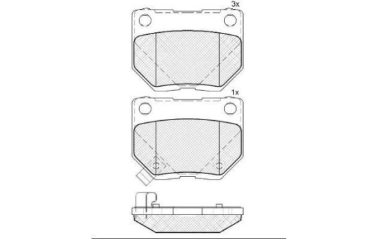 Brake Pad Set, disc brake 37661 ABS, Image 2