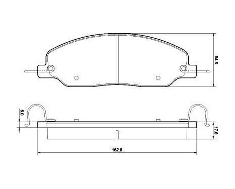 Brake Pad Set, disc brake 37662 ABS
