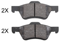 Brake Pad Set, disc brake 37673 ABS