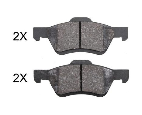 Brake Pad Set, disc brake 37673 ABS