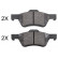 Brake Pad Set, disc brake 37673 ABS