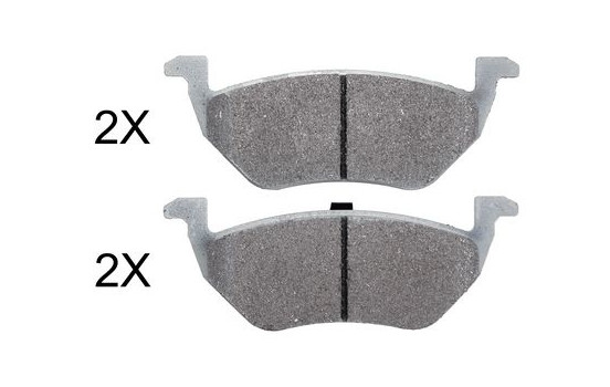Brake Pad Set, disc brake 37674 ABS