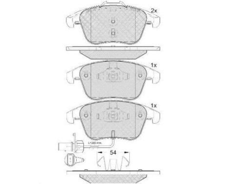 Brake Pad Set, disc brake 37675 ABS, Image 2